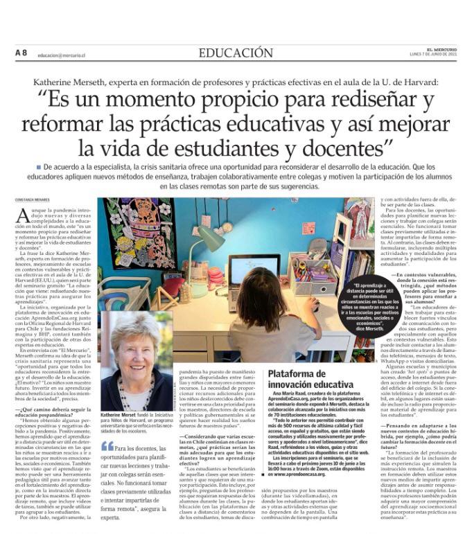 AprendoEnCasa-El Mercurio-Junio 7, 2021