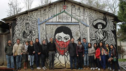 HSPH January Course on Healthcare in Mexico participants in the Zapatista Village, Chiapas, Mexico