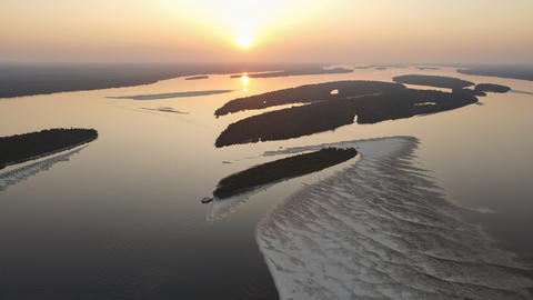 Sunset on Rio Negro