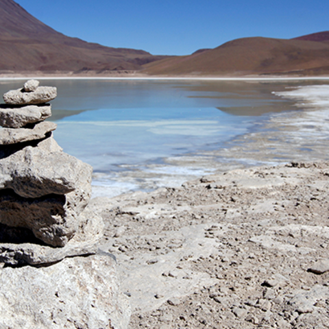image of rocks and a body of water