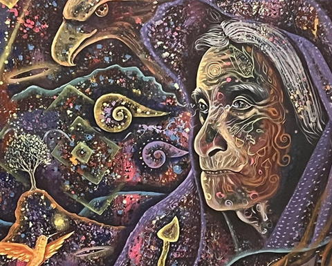 Image: Detail of Mujer Aguila, Asunción Alvarado. Courtesy of Casa Adobe Gallery.